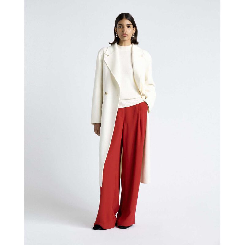 Cue Double Faced Wool Long Coat image number 3